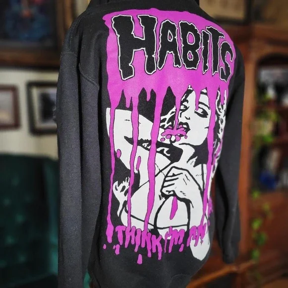 Limited Release XO NAV/WEEKND BAD HABITS Pullover Hoodie Sweater - Picture 4 of 7